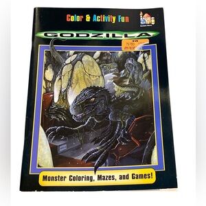 VINTAGE 1998 Godzilla Color & Activity Book